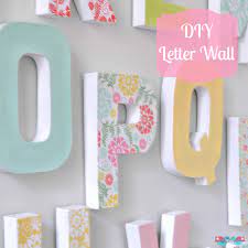 Learn to trace, print, and recognize letters of the alphabet. Diy Wall Letters Easy To Make And Customize For Your Home Decor