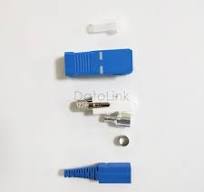 SC UPC 2.0mm short boot Fiber Connector Parts, SC Fiber Optics Connector