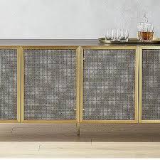 The most common wire mesh cabinet material is metal. Trace Brass Wire Mesh Door Low Cabinet