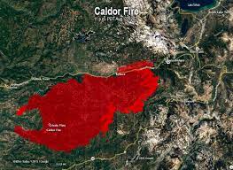 The south lake tahoe area was placed under a mandatory evacuation order monday as the caldor fire pushed closer to the popular vacation spot . Oz7ijt6oqea28m