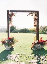 Rust terracotta and misty green for boho fall wedding. 40 Outdoor Fall Wedding Arch And Altar Ideas Hi Miss Puff