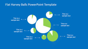 Flat Harvey Ball Powerpoint Template