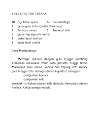 Maybe you would like to learn more about one of these? Kek Lapis Tak Terasa