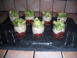 Verrine De Tomate Thon Et Avocat Recette Verrine Tomate Verrines Avocat Thon Recettes De Cuisine