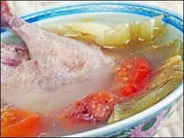 Kitchentigress Kiam Chye Ark Salted Mustard Greens And Duck Soup Duck Soup Nyonya Food Soup Dish