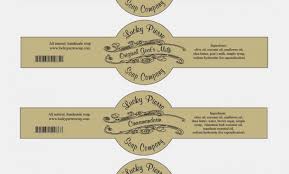 It gives a professional feel to the label as the font and placement of the texts are very organized and practical. Free Printable Cigar Band Soap Label Template Mylo In 11 Wrap Around Bath Bomb Labels Soap Labels Soap Labels Template Labels Printables Free Templates