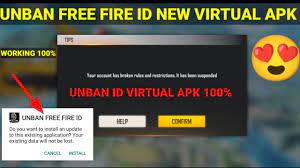 Download tiktok mod apk unlimited fans and likes v22.4.0 latest version of november 2021 with ad free, unlimited hearts, followers. Free Fire Id Unban Virtual Apk Unban Working 100 All Server How To Unban Free Fire Account Youtube