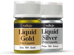 Liquid Gold Is A Selection Of 8 Permanent Metallic Colours