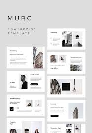 Muro Powerpoint Template 75386 Portfolio Design Layouts Powerpoint Vorlagen Broschuren Layout