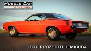 Muscle Car Of The Week Video 94 1970 Plymouth 426 Hemi 39 Cuda Plymouth Muscle Cars Muscle Cars Hemi Cuda
