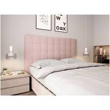 Votre tête de lit design, classique ou pour les enfants se trouve chez. Tete De Lit Capitonnee En Tissu Megan Rose Largeur 160 Cm Rose
