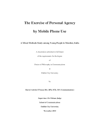 The Exercise of Personal Agency by Mobile Phone Use