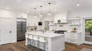 The ideal height is about 69 to 72 inches from the floor to the base of the pendant. How High To Hang Kitchen Pendant Lights Rachael Ray Show
