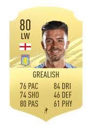 Jack grealish is a center midfielder from england playing for aston villa in the england premier league (1). Jack Grealish Fifa 21 Sportmob Top Facts About Jack Grealish England S New Star Jack Grealish Fifa 21 Rating Is 80 And Below Are His Fifa 21 Attributes