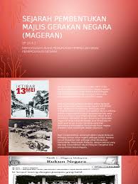 Sebarang bentuk ideologi atau ajaran yang menolak kepercayaan kepada tuhan (atheis). Sejarah Pembentukan Majlis Gerakan Negara Mageran