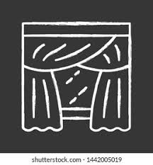 priscilla curtains chalk icon panel