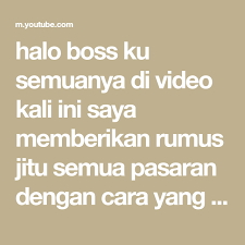 Prediksi tarikan paito hk sabtu 5 juni 2021. Halo Boss Ku Semuanya Di Video Kali Ini Saya Memberikan Rumus Jitu Semua Pasaran Dengan Cara Yang Paling Gampang Sekali Dan Sek In 2021 Youtube The Creator Development