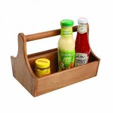 Natural Wood Table Tidy 250 X 180mm Condiment Holder Natural Wood Table Acacia Wood Table