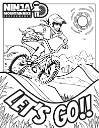 Coloring pages do improve motor skills and vision. Ninja Coloring Pages Ninja Mountain Bike Skills
