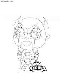Color more than 4000 free coloring pages on your computer at coloringpages24.com. Talking Tom Heroes Coloring Pages Print For Free