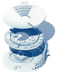 Art Gluck Design School Shkola Dizajna Art Glyuk Vk Architecture Graphics Axonometric Drawing Architecture Visualization