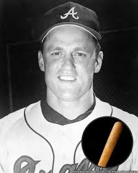 With this Denis Menke model bat, Tony Cloninger became the first pitcher to  hit two grand slams in one game