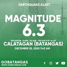 An increase in seismic activity under taal was recorded in november 2006, followed by an increase in hot water springs in the crater in april 2007. Go Batangas 6 3 Magnitude Earthquake Struck In Batangas Facebook