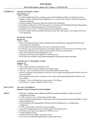 Windows Admin Resume Samples Velvet Jobs