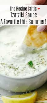 Tzatziki Sauce Recipe The Recipe Critic In 2020 Recipes Tzatziki Sauce Tzatziki