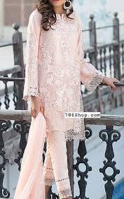 Light Peach Chiffon Suit Buy Mausummery Eid Collection Pakistani Dresses And Clothing Online In Pakistani Outfits Pakistani Dresses Pakistani Dresses Casual