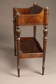 Vtg table, book shelf, night stand crystal? Antique English Mahogany Chair Side Book Stand Made In Mahogany