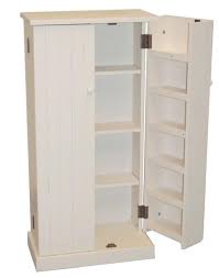 white wooden kitchen pantry cabinet