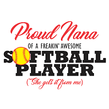 Proud papa softball ready to print t shirt design. Proud Nana Softball Shirts T Shirt Designs Designs4screen