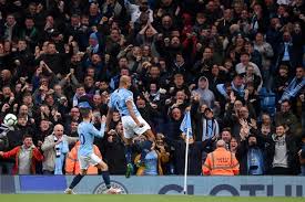 Goals and celebrations from the match Vincent Kompany Asked If His Goal Vs Leicester Was More Important Than Sergio Aguero Moment Vs Qpr Manchester Evening News