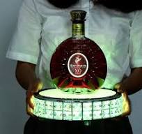Crystal LED Wine Bottle Display Stand with RGB Changeable ...
