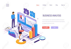 business analysis data analytics of graphs and charts marketing