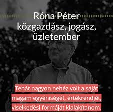 A többiek között róna péter (közgazdász, címzetes egyetemi tanár, kutató), fullajtár andrea (színésznő), valamint lattmann tamás (nemzetközi róna péter azt próbálja magyarázni a fehérre festett papírról, hogy az fekete. Az Elet Meg Minden Rona Peter Interju Trailer Facebook