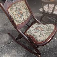 $ 170.00 original price $170.00 (15% off) favorite add to antique mahogany leather upholstered rocking chair, rocker. Best Antique Folding Rocking Chair For Sale In Mountain Brook Alabama For 2021