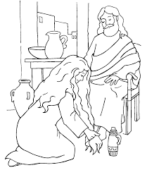 Mary Magdalene Worshiped Jesus By Anointing His Feet Historias De La Biblia Para Ninos Manualidades Para Ninos Cristianos Manualidades De La Biblia Para Ninos