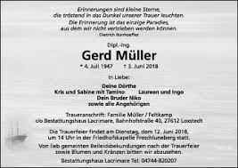 Dezember 2013 war er bundesminister für wirtschaftliche zusammenarbeit und entwicklung im kabinett merkel ii. Traueranzeigen Von Gerd Muller Trauer Gedenken