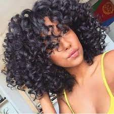 Get inspired with these stunning hairstyles that prove anyone can rock curly hair with bangs. Sew In Inspiration Natural Hair Styles Curly Weave Hairstyles Curly Hair Styles