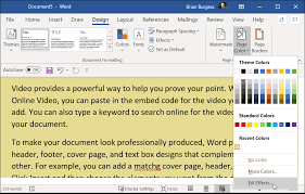 Why not just go crazy with it and add a watermark as well?? How To Add Background Color To Any Word Document