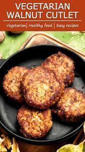 Vegetarian Walnut Cutlet More Than Lifestyle Recipes Vegetarian Walnut Recipes