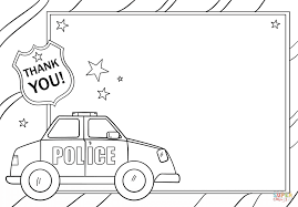 Thank You Police Coloring Page Free Printable Coloring Pages Thank You Cards From Kids Police Officer Crafts Fun Activities For Preschoolers