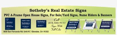 A frame open house signs. Sotheby S Real Estate Signs Sothebys Open House Signs Png Image Transparent Png Free Download On Seekpng