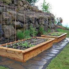 Raised Garden Beds With Ledge Backyard Landscaping Designs Garden Bed Layout Diy Raised Garden