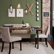 The Elton Settee Tufted Yellow Sofa Dining Room Sofa Industrial Dining Table Dining Room Sets