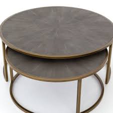 Demarcus 2 Piece Coffee Table Set Nesting Coffee Tables Round Nesting Coffee Tables Brass Coffee Table