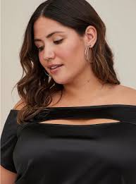 Ivory Anouk retail Stretch Satin Top