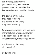 Our shots shall smack the image from the plates; Flower Poem Poetry Circle